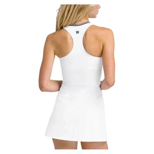 Women's Unlined Tiebreaker Tennis Dress Bright White