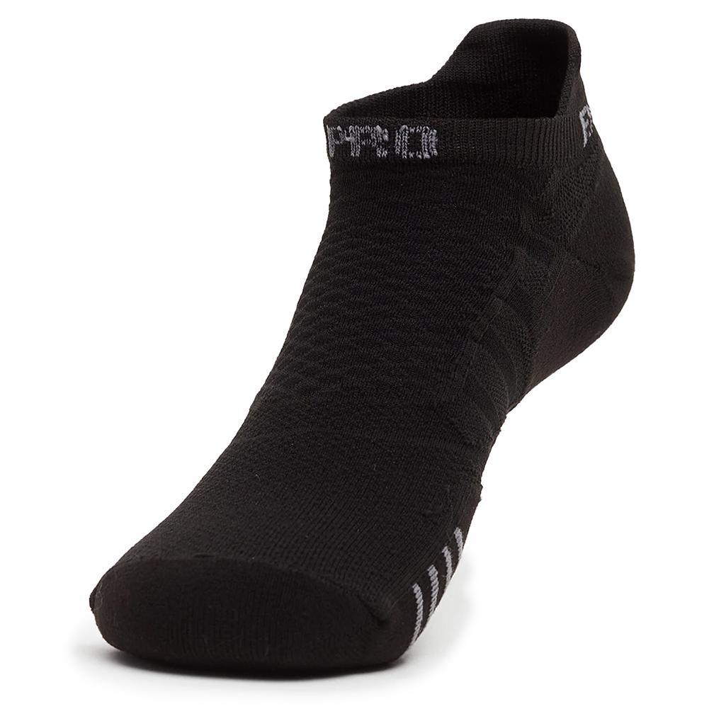 Experia Ultra Light Cushion No Show Tab Tennis Socks Black