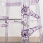 Acrylic Stackable Ghost Chair in Phoenix Chiavari style Transparent Resin with Oval Back Clear - Sleek Armless Design for Weddings & Gatherings - Bell Racket Store