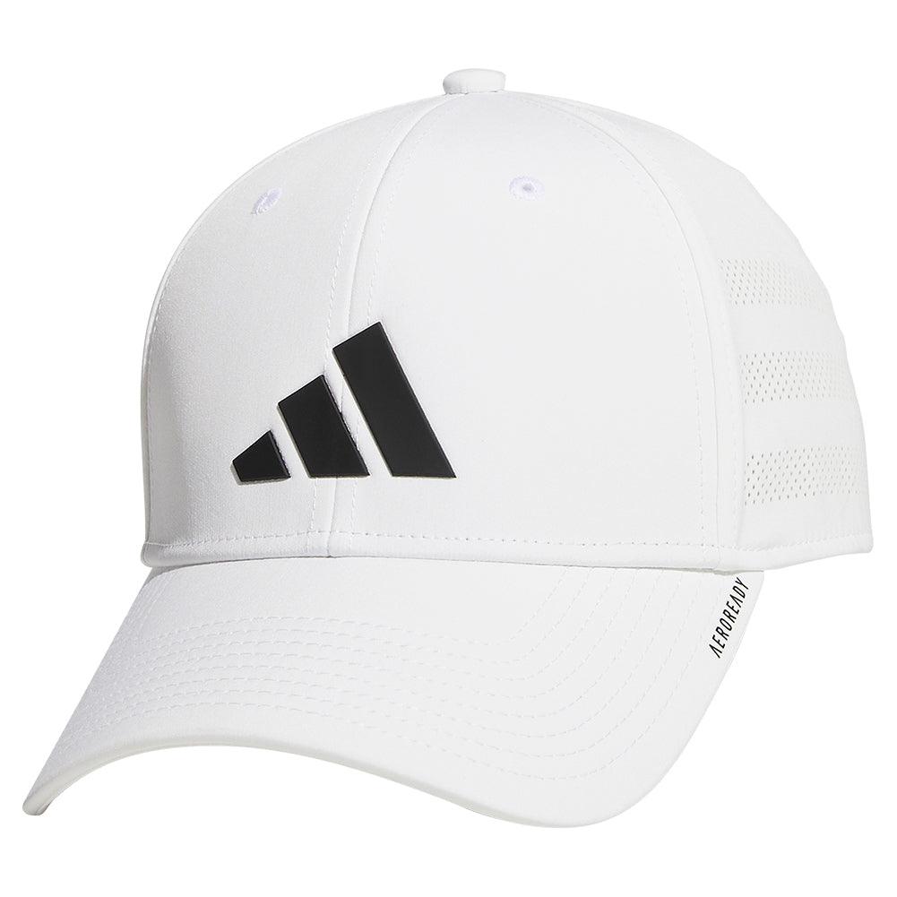 Adidas Men's Gameday 4 Stretch Fit Hat White and Black - Bell Racket Store