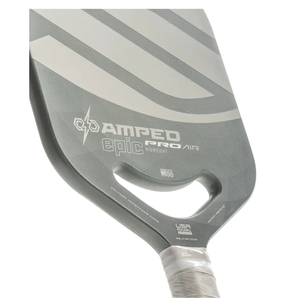 Amped Pro Epic Pickleball Paddle Silver - Bell Racket Store