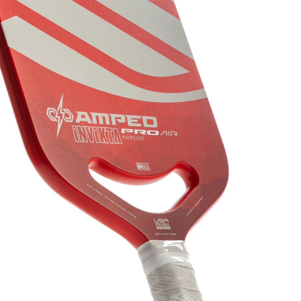 Amped Pro Invikta Pickleball Paddle Red - Bell Racket Store