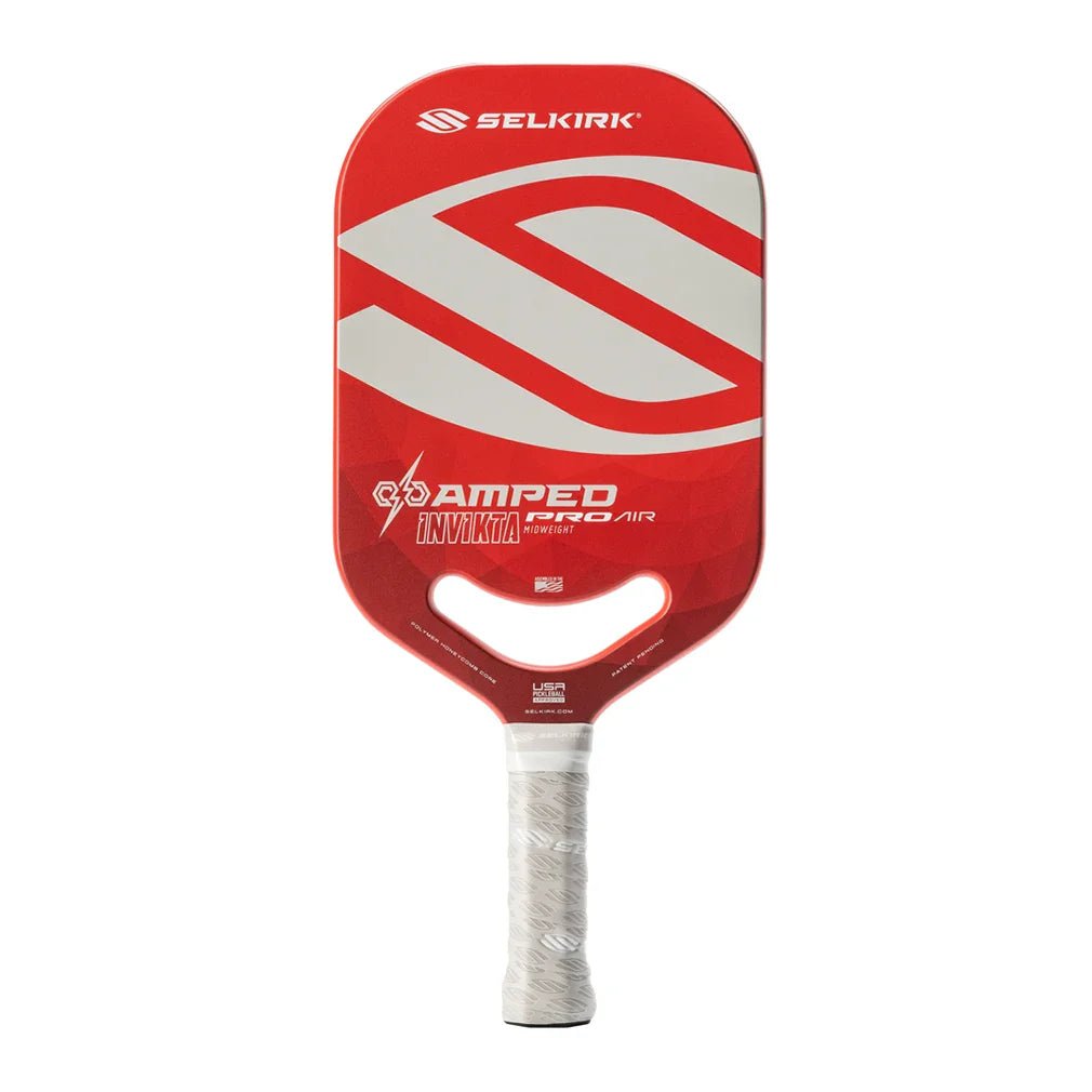 Amped Pro Invikta Pickleball Paddle Red - Bell Racket Store