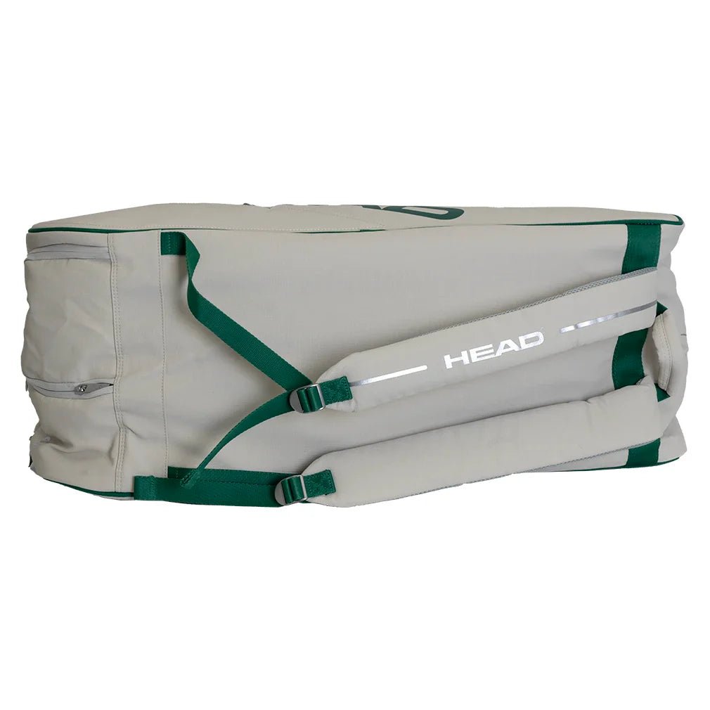Arthur Ashe Tennis Racquet Bag L Off White and Green - Bell Racket Store