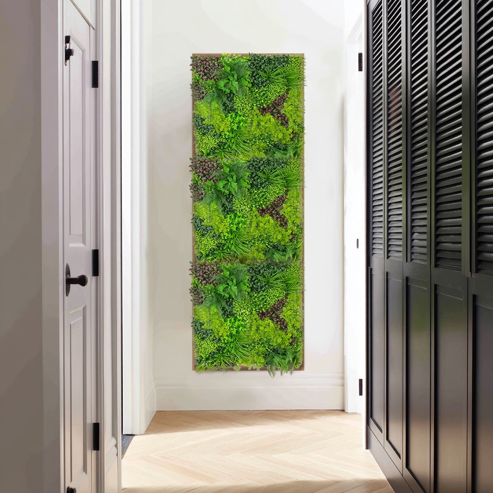Artificial Greenery Wall Backdrop Panels, 40"Ã—40" Grass Panels with Mixed Fern and Ivy Leaves, UV - Protected for Outdoor Use â€“ 2 Panels, Covers 22 Sq. Ft. - Bell Racket Store