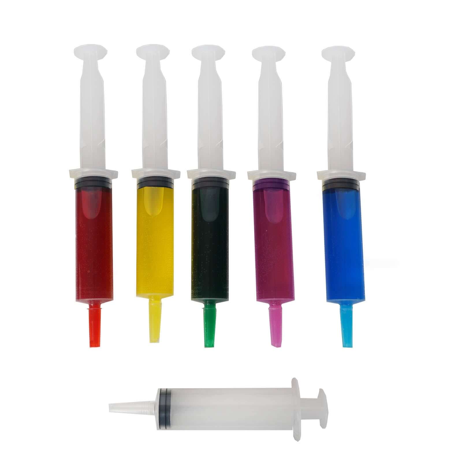 24 Pack 1.5oz Clear Disposable Plastic Cocktail Jello Shot Syringes