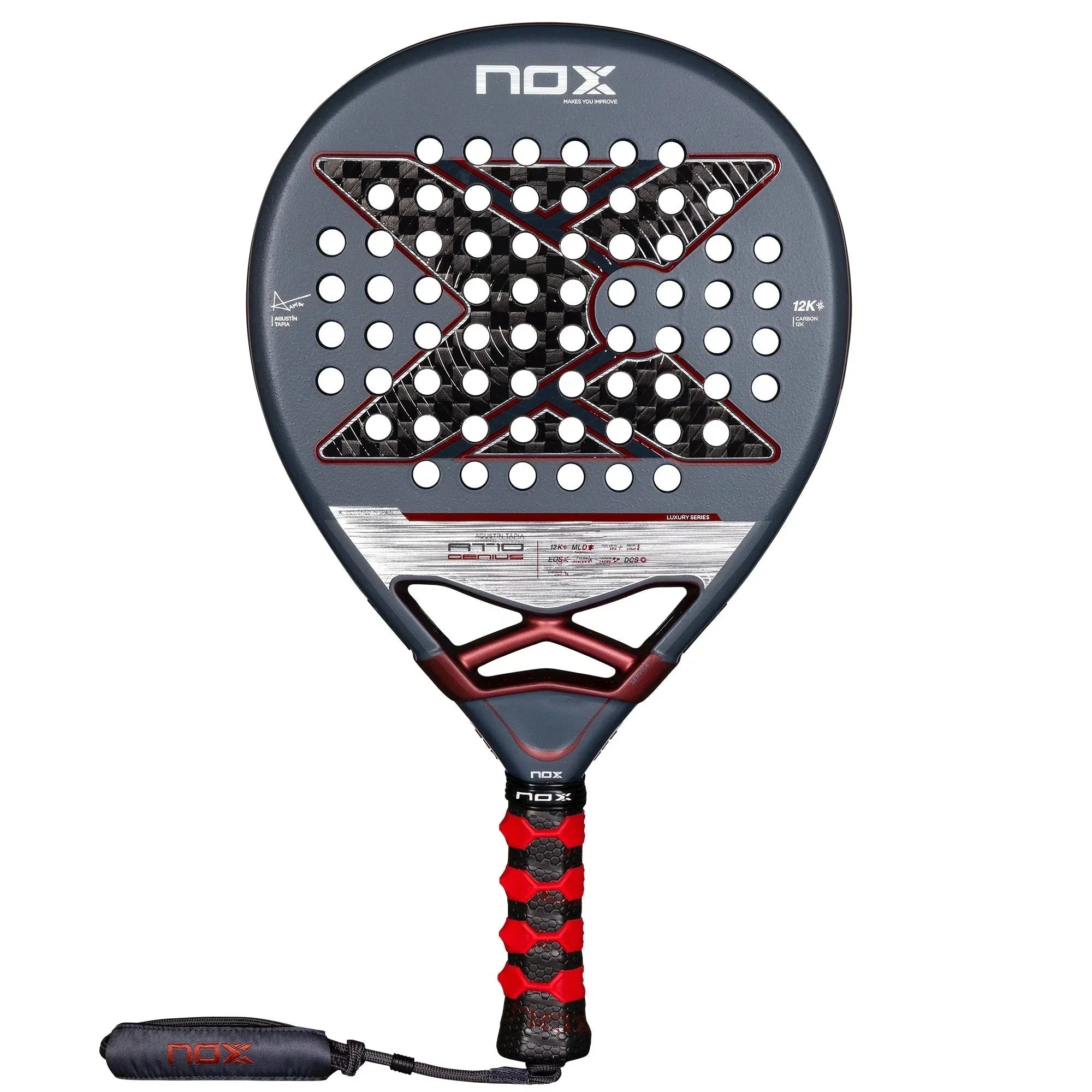 AT10 Luxury GENIUS 12K 2025 by Agustin Tapia Padel Racket Padel Racket Nox