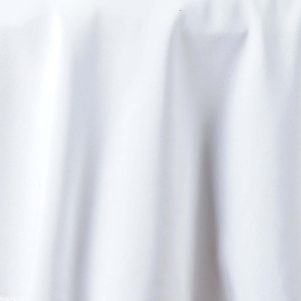 Premium Polyester 108" Round Tablecloth White - Wrinkle-Resistant 220GSM Table Cover for Weddings & Events