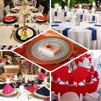 5 Pack Polyester 17"x17" Napkins White - Durable & Wrinkle Resistant Dinner Napkins for Everyday Dining & Events