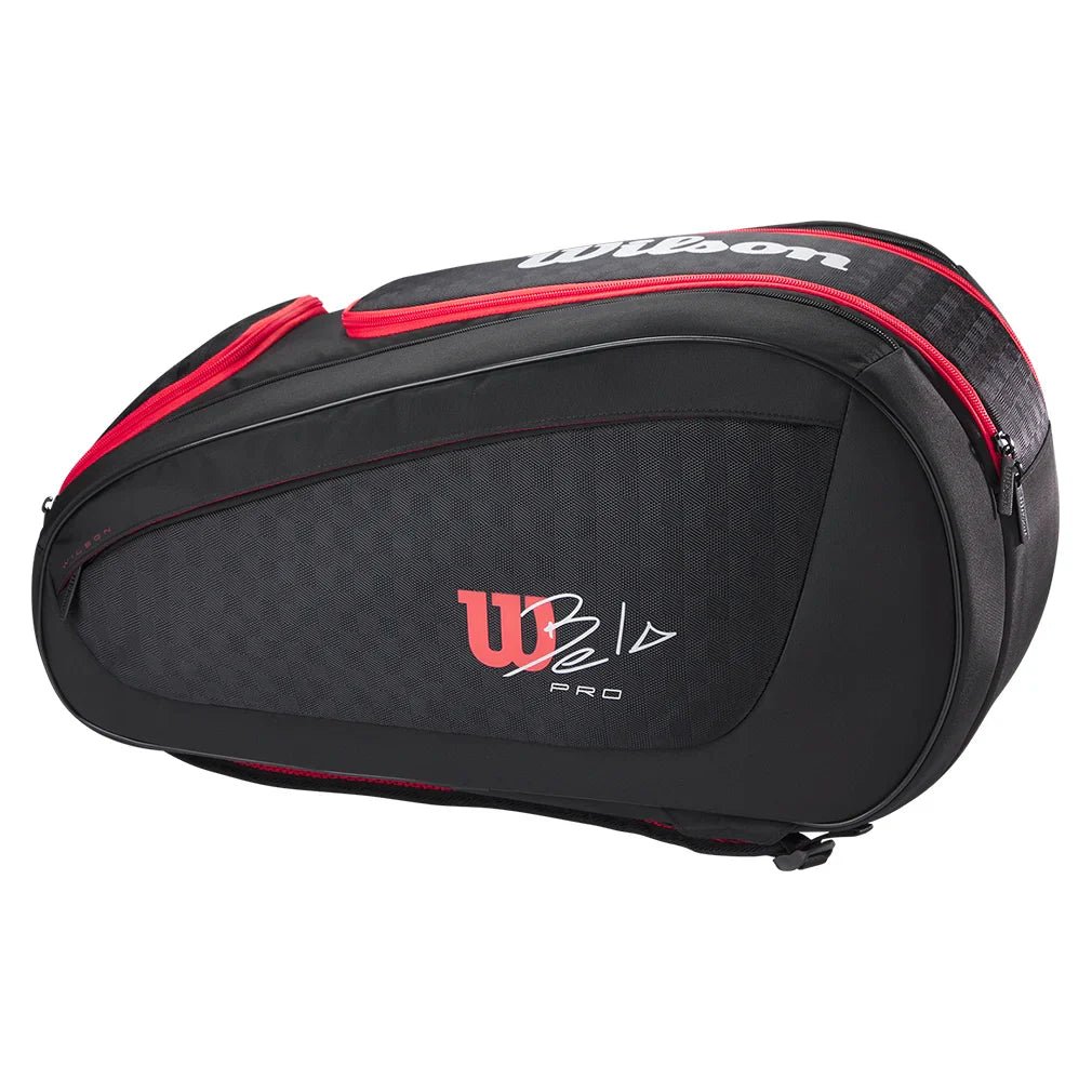 Bela V3 Padel Racquet Bag Black and Red - Bell Racket Store