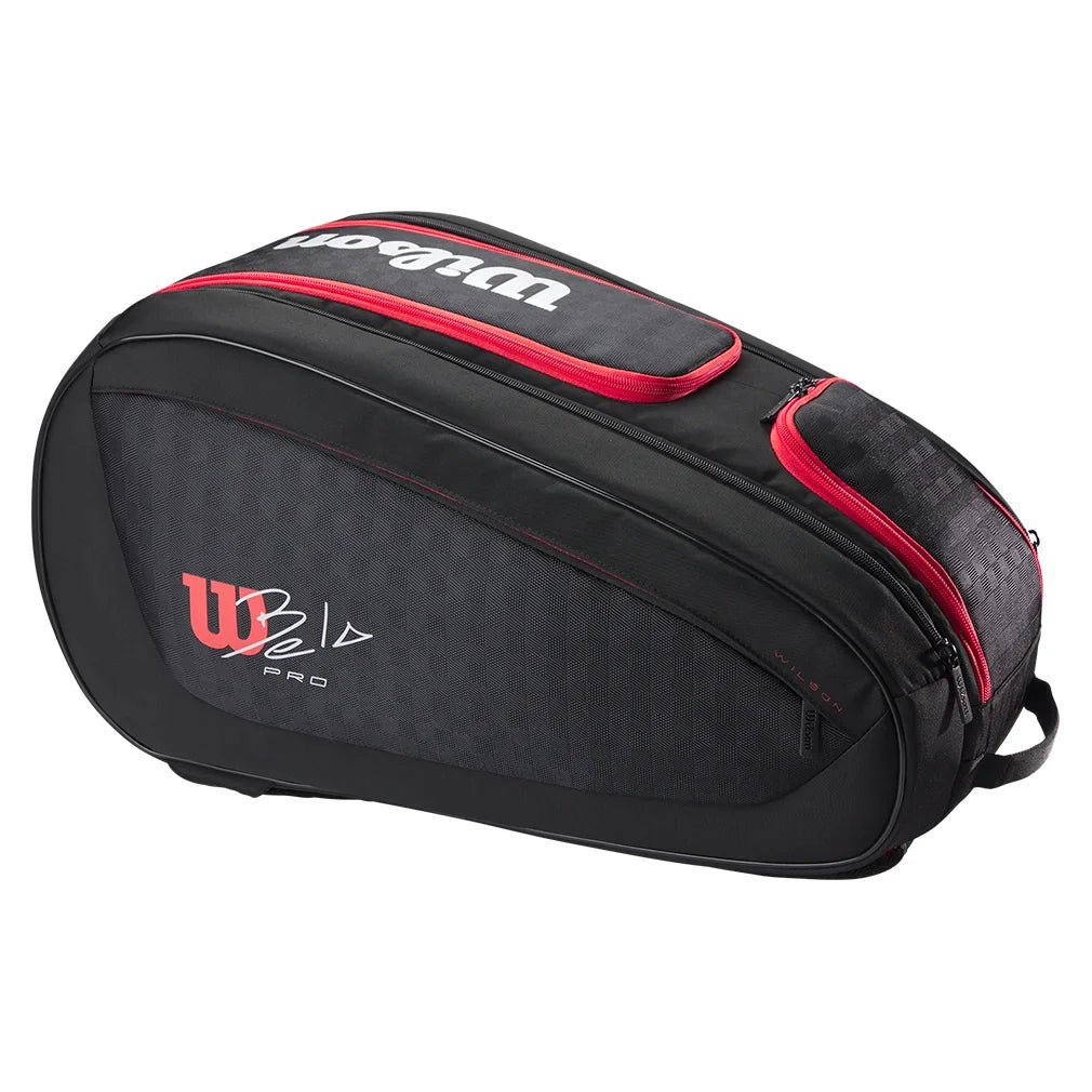 Bela V3 Padel Racquet Bag Black and Red - Bell Racket Store