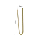 50-Pack Bamboo Wooden Tongs Disposable Flatware Eco Friendly Natural - Biodegradable Party Serving Utensils 6"