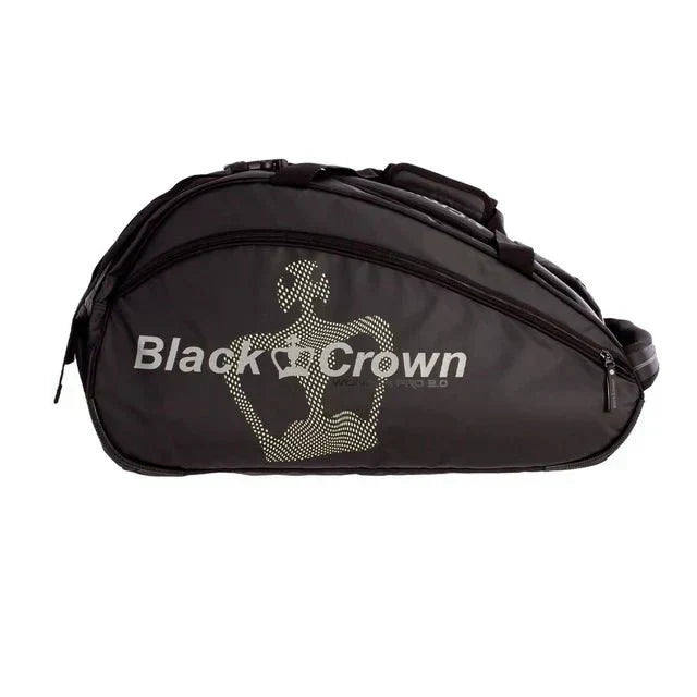 BLACK CROWN WONDER PRO 2.0 Black/Yellow Fluor Padel Bag Padel Bag Black Crown