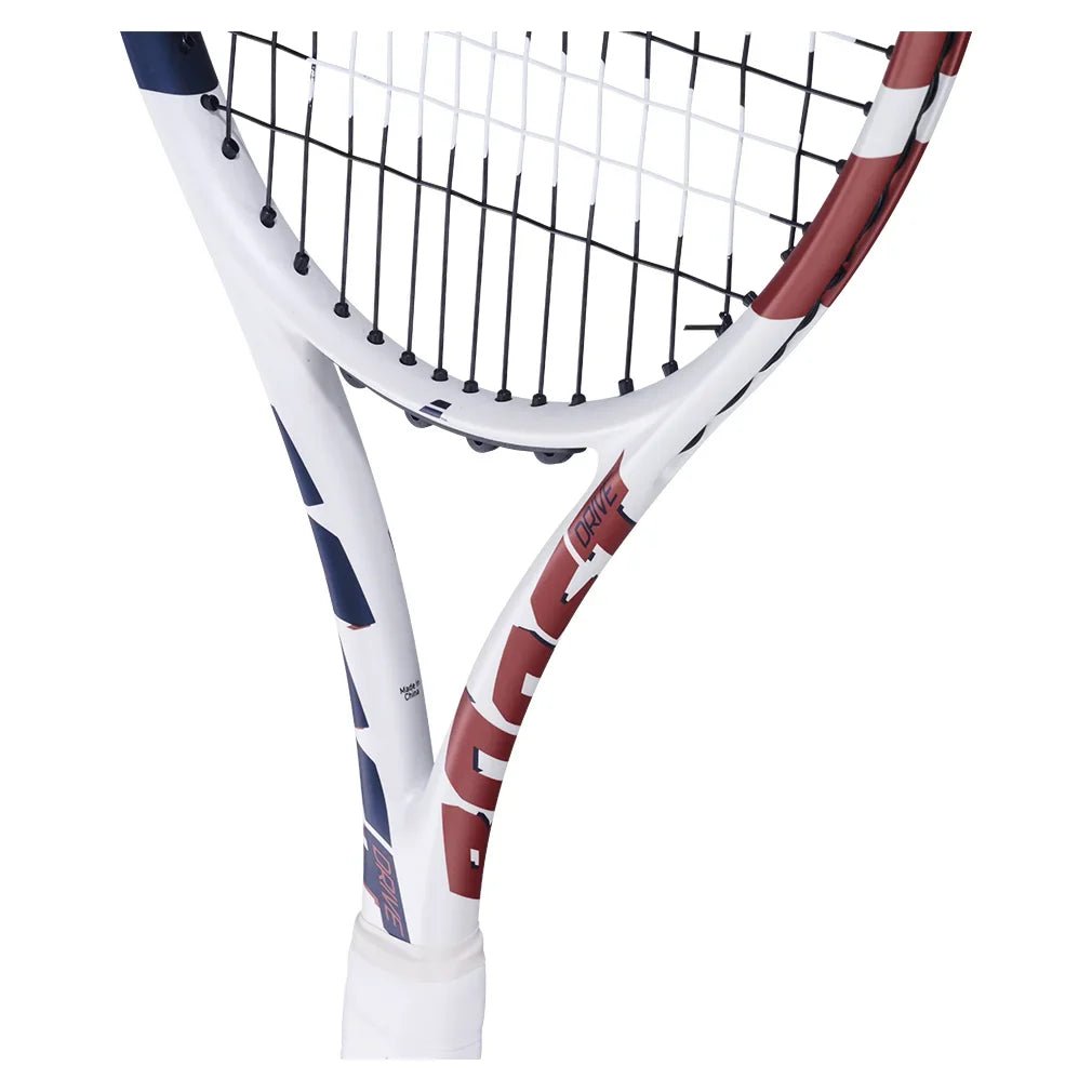 Boost Drive Prestrung Tennis Racquet White and Blue - Bell Racket Store