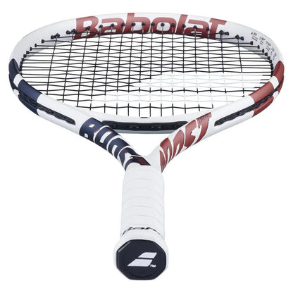 Boost Drive Prestrung Tennis Racquet White and Blue - Bell Racket Store