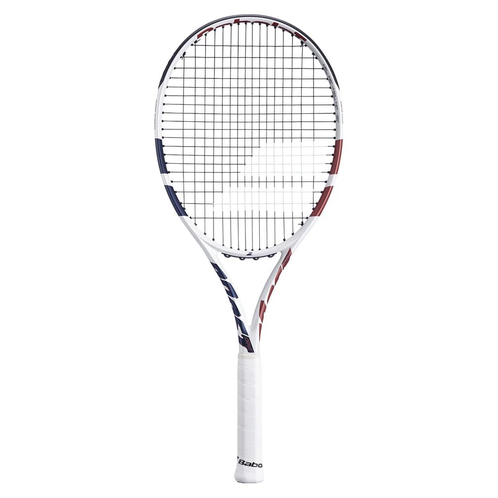 Boost Drive Prestrung Tennis Racquet White and Blue - Bell Racket Store