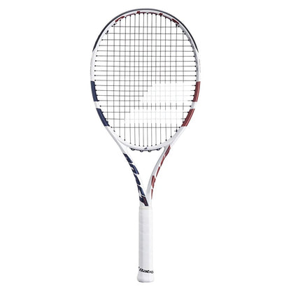 Boost Drive Prestrung Tennis Racquet White and Blue - Bell Racket Store
