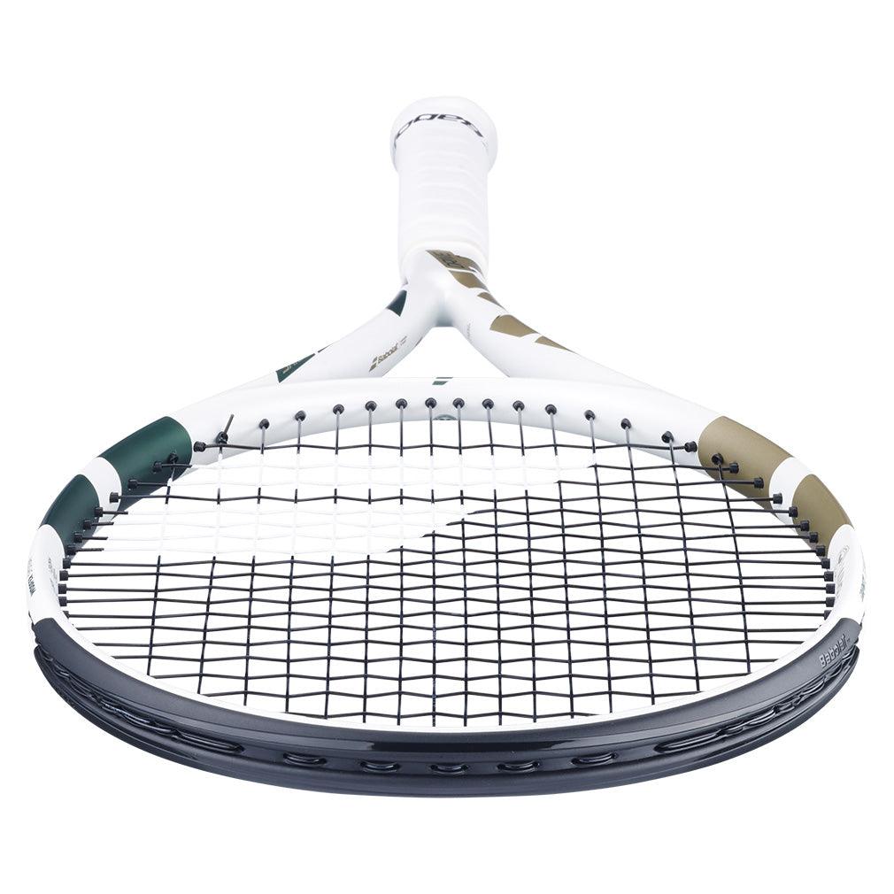 Boost Wimbledon Prestrung Tennis Racquet White and Gold - Bell Racket Store
