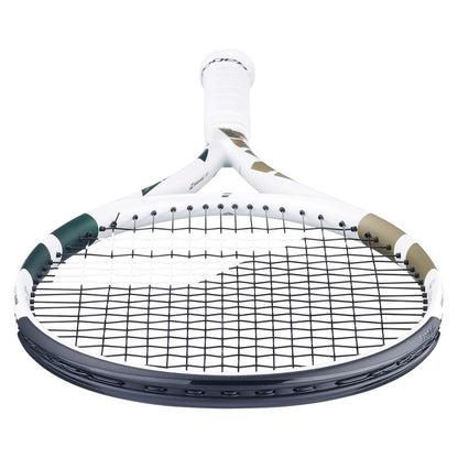 Boost Wimbledon Prestrung Tennis Racquet White and Gold - Bell Racket Store