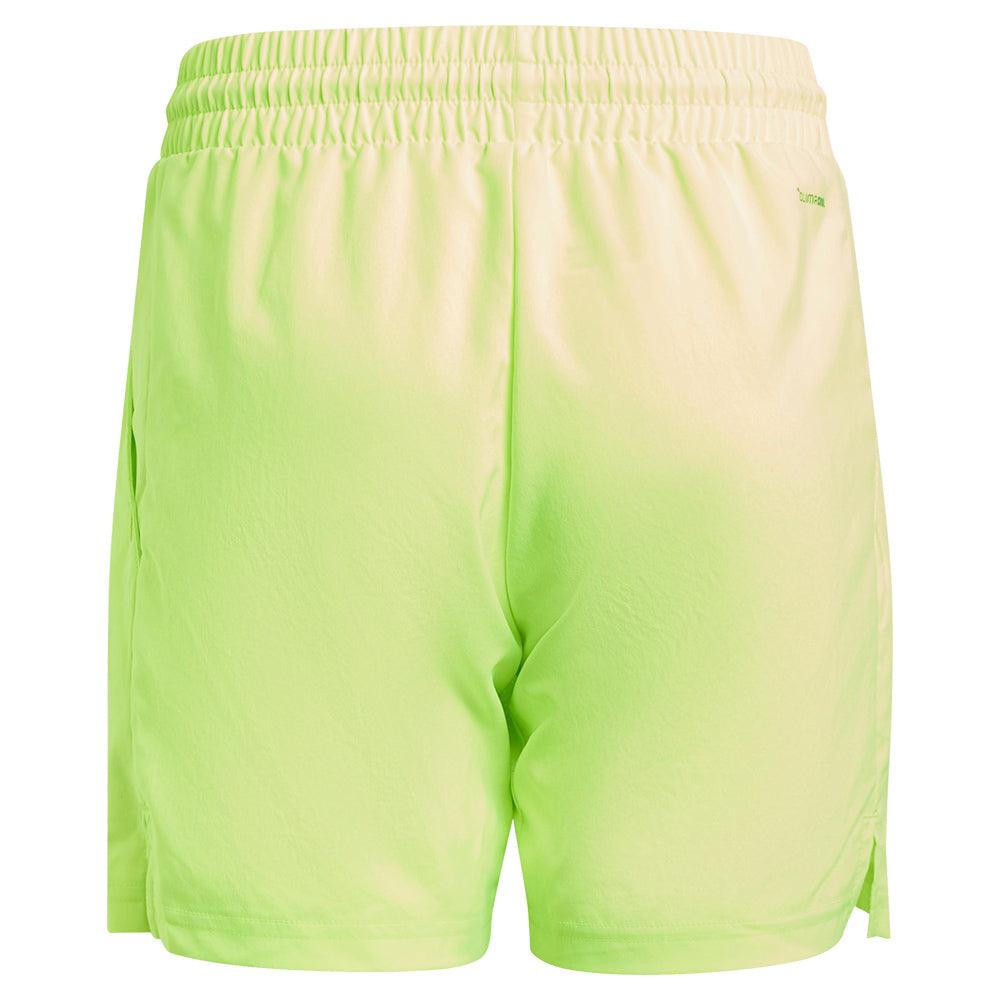 Boys' Club 3 Stripe Tennis Shorts Lucid Lemon - Bell Racket Store