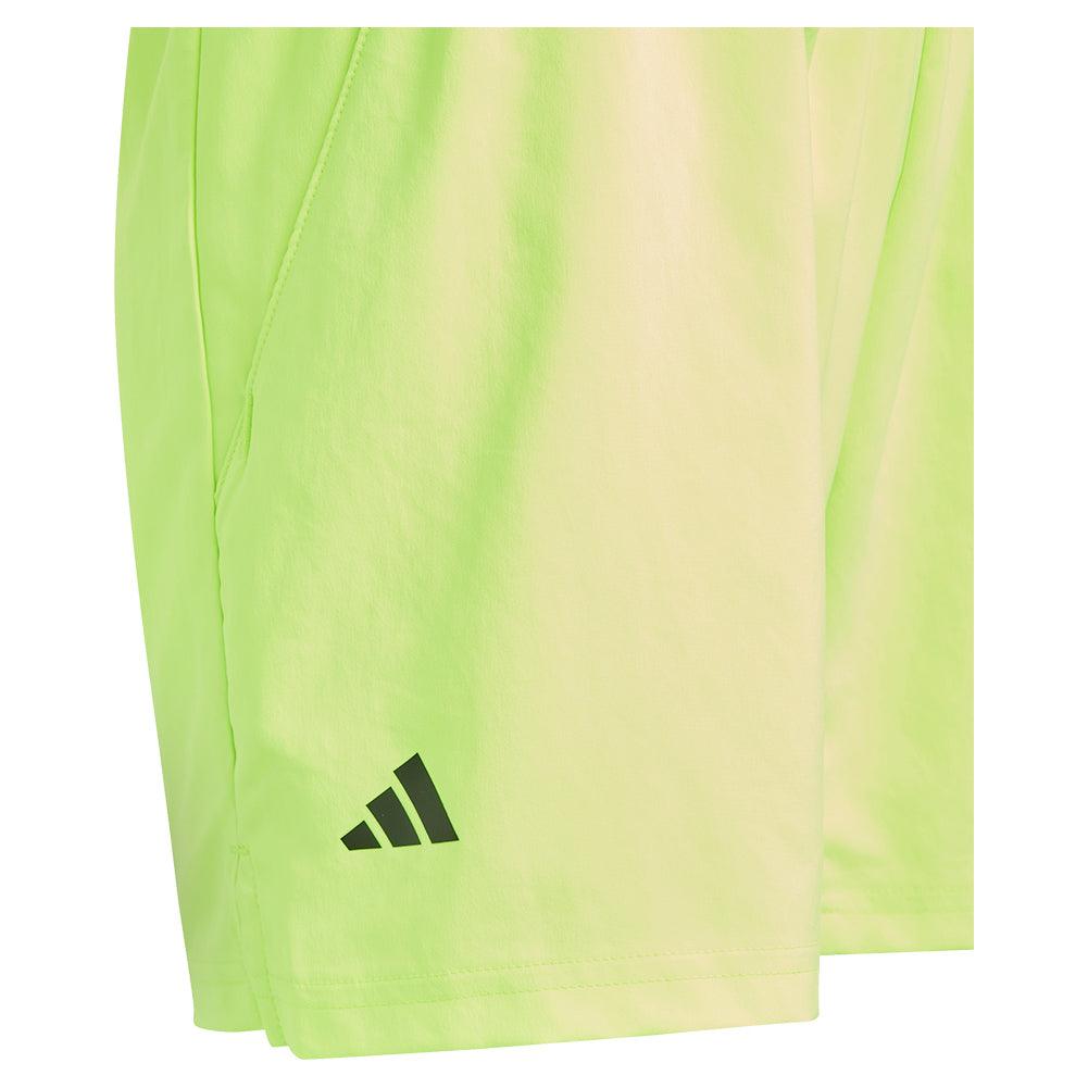 Boys' Club 3 Stripe Tennis Shorts Lucid Lemon - Bell Racket Store