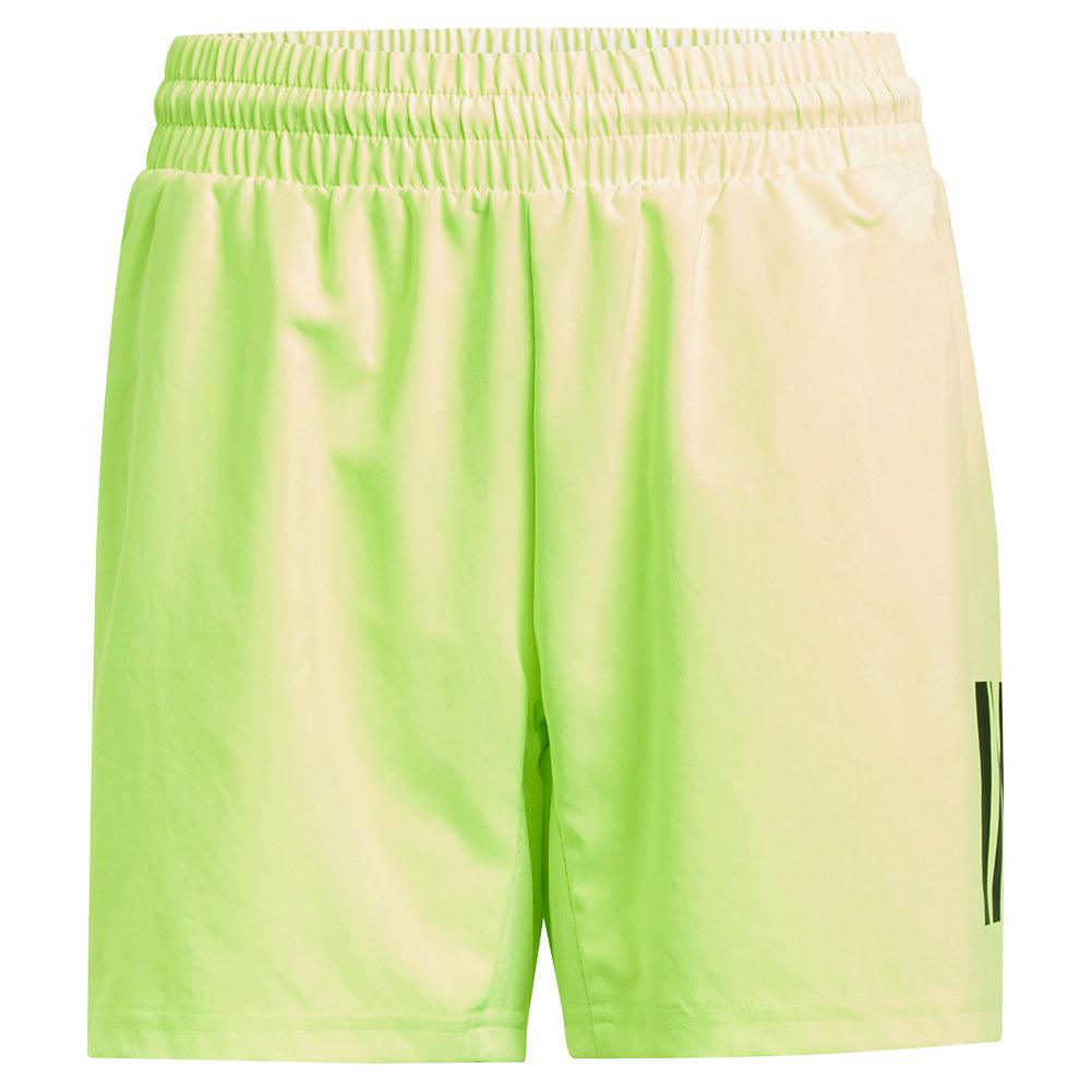 Boys' Club 3 Stripe Tennis Shorts Lucid Lemon - Bell Racket Store