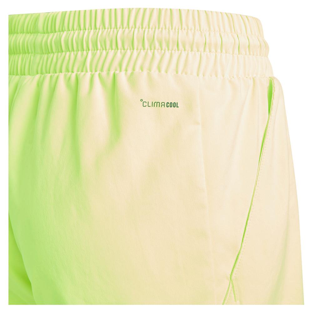 Boys' Club 3 Stripe Tennis Shorts Lucid Lemon - Bell Racket Store