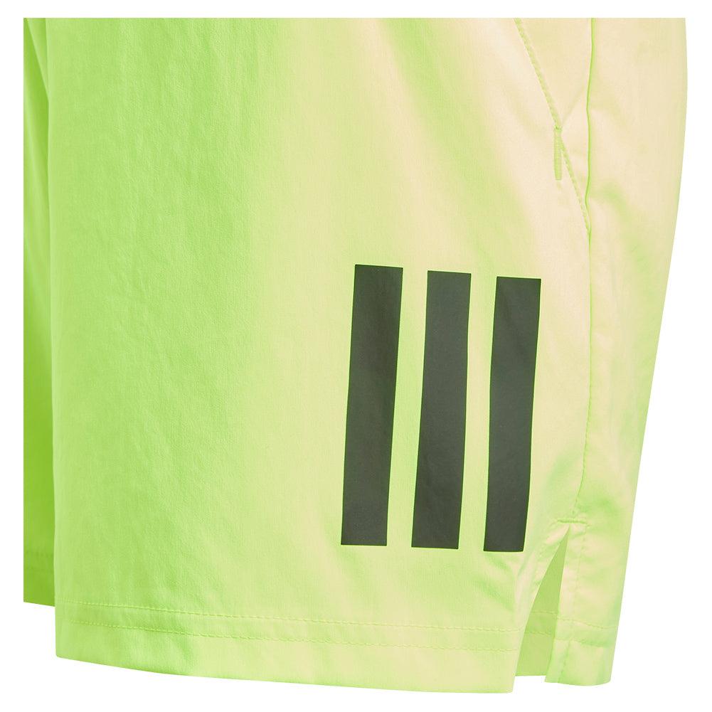 Boys' Club 3 Stripe Tennis Shorts Lucid Lemon - Bell Racket Store