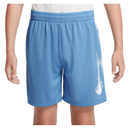 Boys' Dri - FIT Multi Woven Training Short Blue Beyond and White - Bell Racket Store