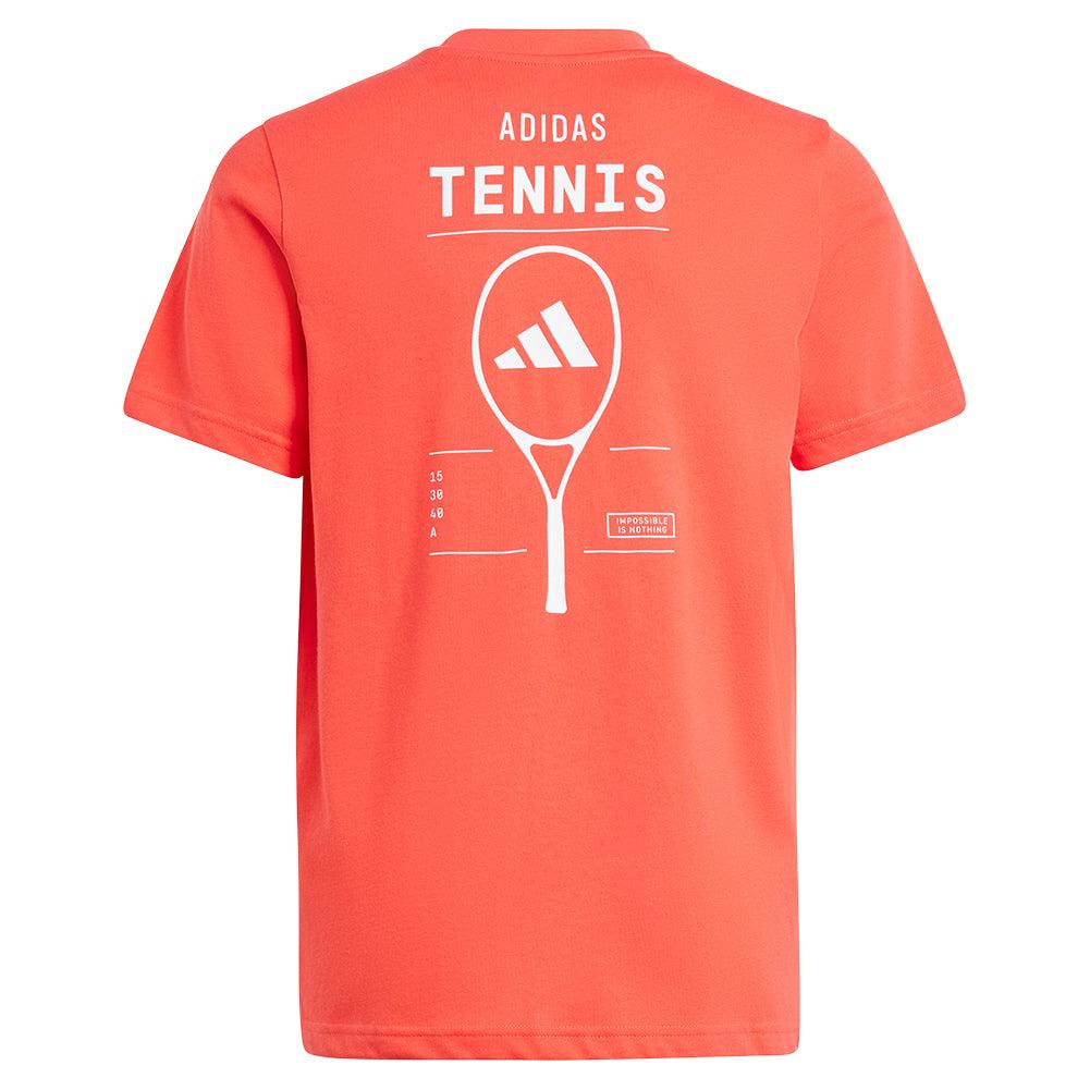 Boys' Graphic Tennis Top Semi Lucid Red - Bell Racket Store