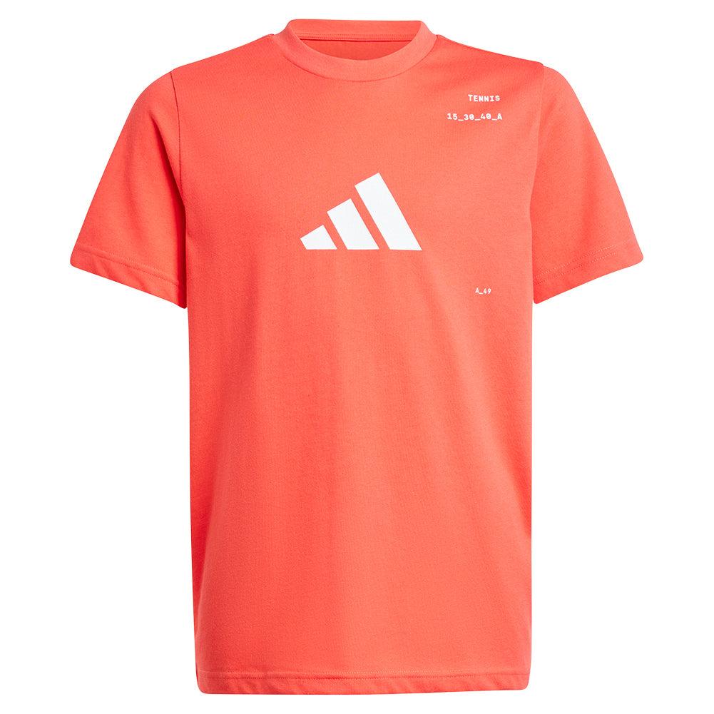 Boys' Graphic Tennis Top Semi Lucid Red - Bell Racket Store