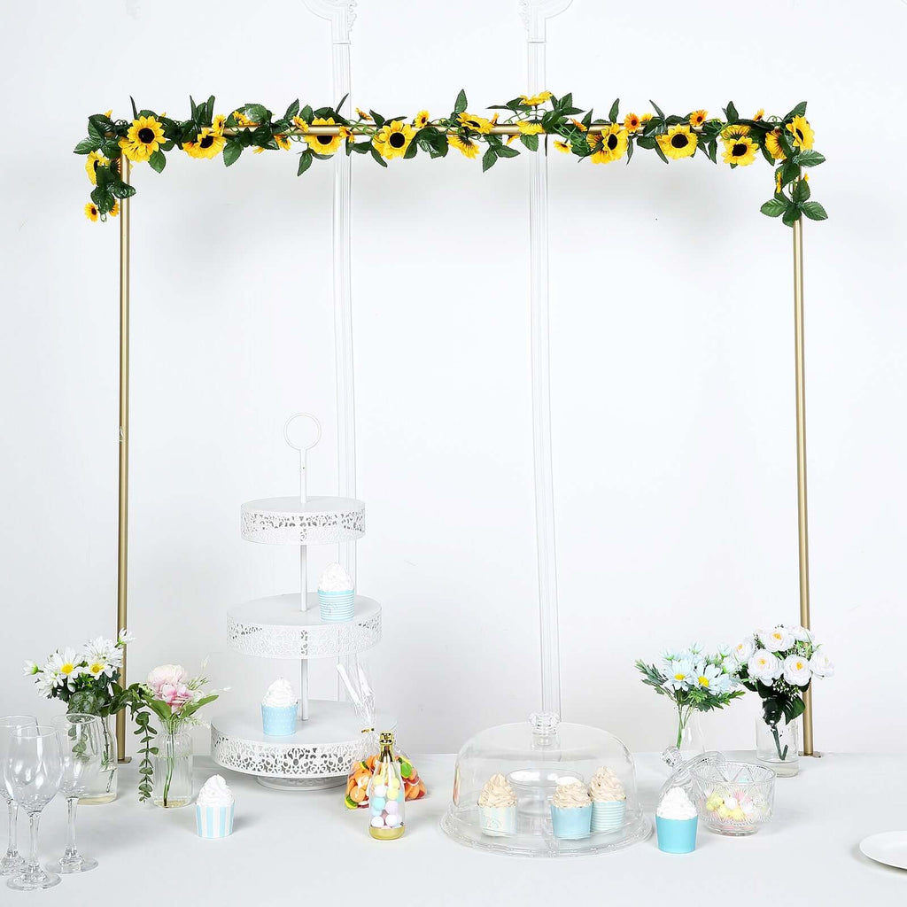 6.5ft Artificial Silk Sunflower Table Garland, Flower Vine Chain