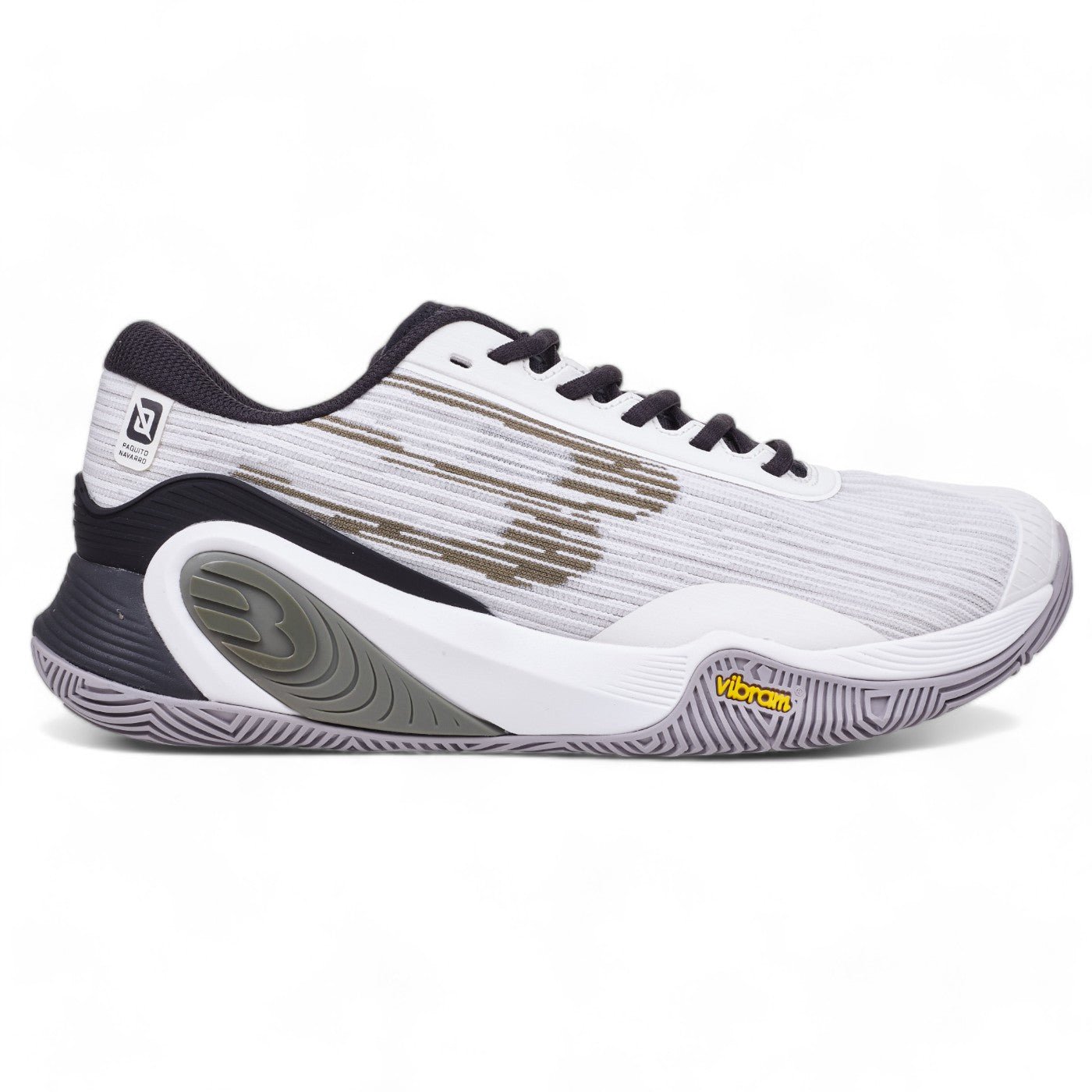 BULLPADEL HACK Vibram 25V White PAQUITO NAVARRO Padel Shoes Bullpadel