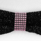 10 Pack Rhinestone Napkin Rings with Velcro Brooch Buckle Pink - Stylish Design for Chair Sashes