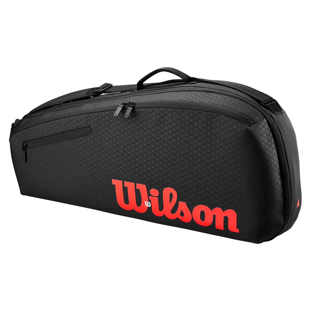 Clash V3 3 Pack Tennis Racquet Bag Black and Infrared - Bell Racket Store