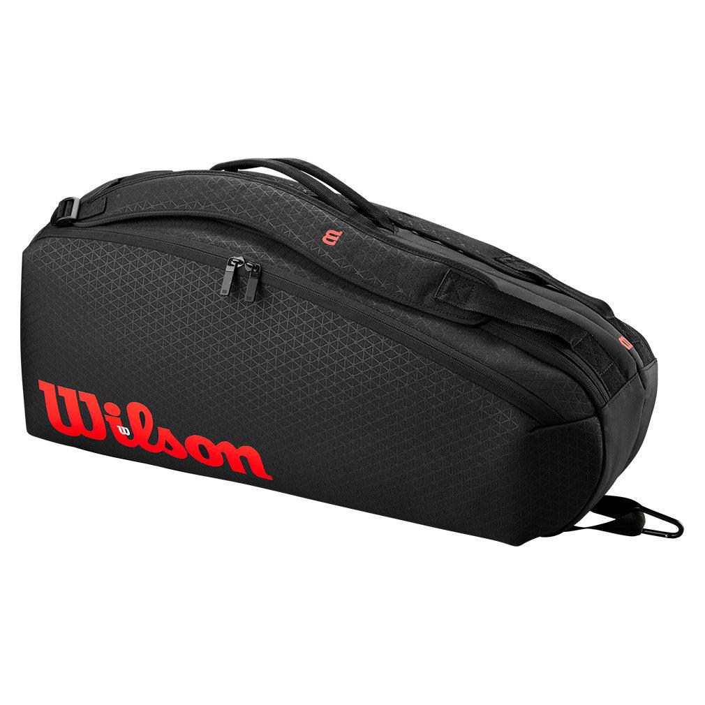 Clash V3 6 Pack Tennis Racquet Bag Black and Infrared - Bell Racket Store