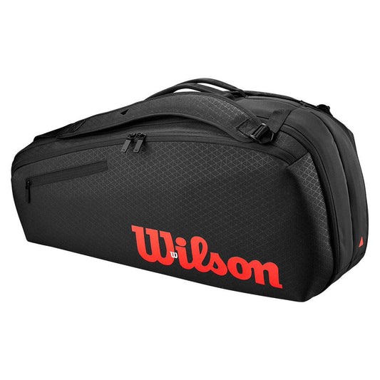 Clash V3 6 Pack Tennis Racquet Bag Black and Infrared - Bell Racket Store