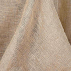 Burlap Jute 60"x126" Rectangle Tablecloth Natural - Rustic Boho Chic Table Linen