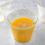 12-Pack Plastic Party Glasses Gold Glittered - Sparkly Disposable Cups for Events 9oz