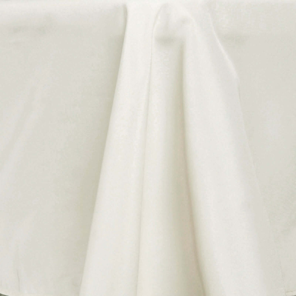Polyester 72"x120" Rectangle Tablecloth Ivory - Durable and Stylish Table Cover