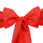 5 Pack Polyester Chair Sashes Red 6"x108"