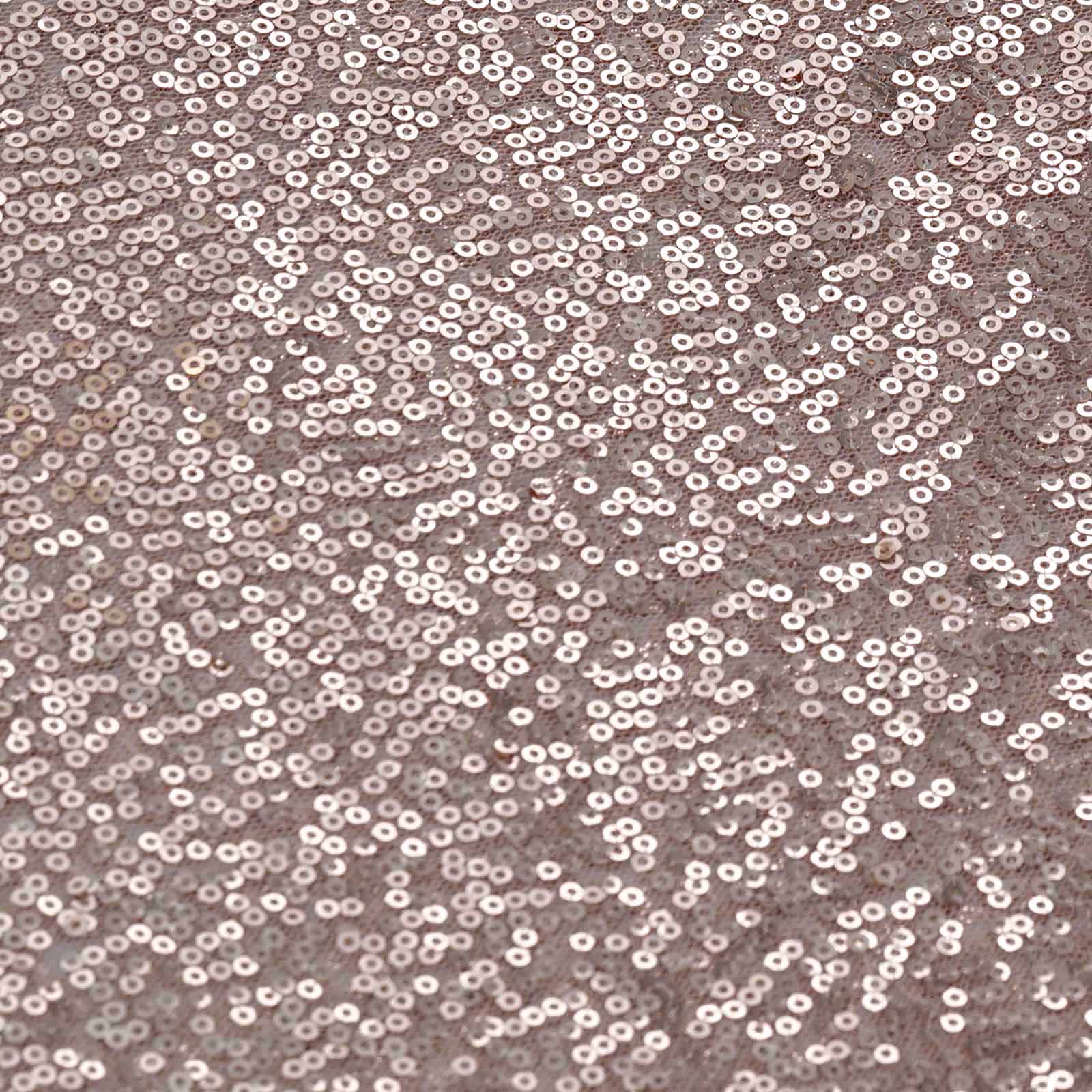 Sequin 12"x108" Table Runner Rose Gold - Glittering Design