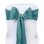 5 Pack Polyester Chair Sashes Turquoise 6"x108"