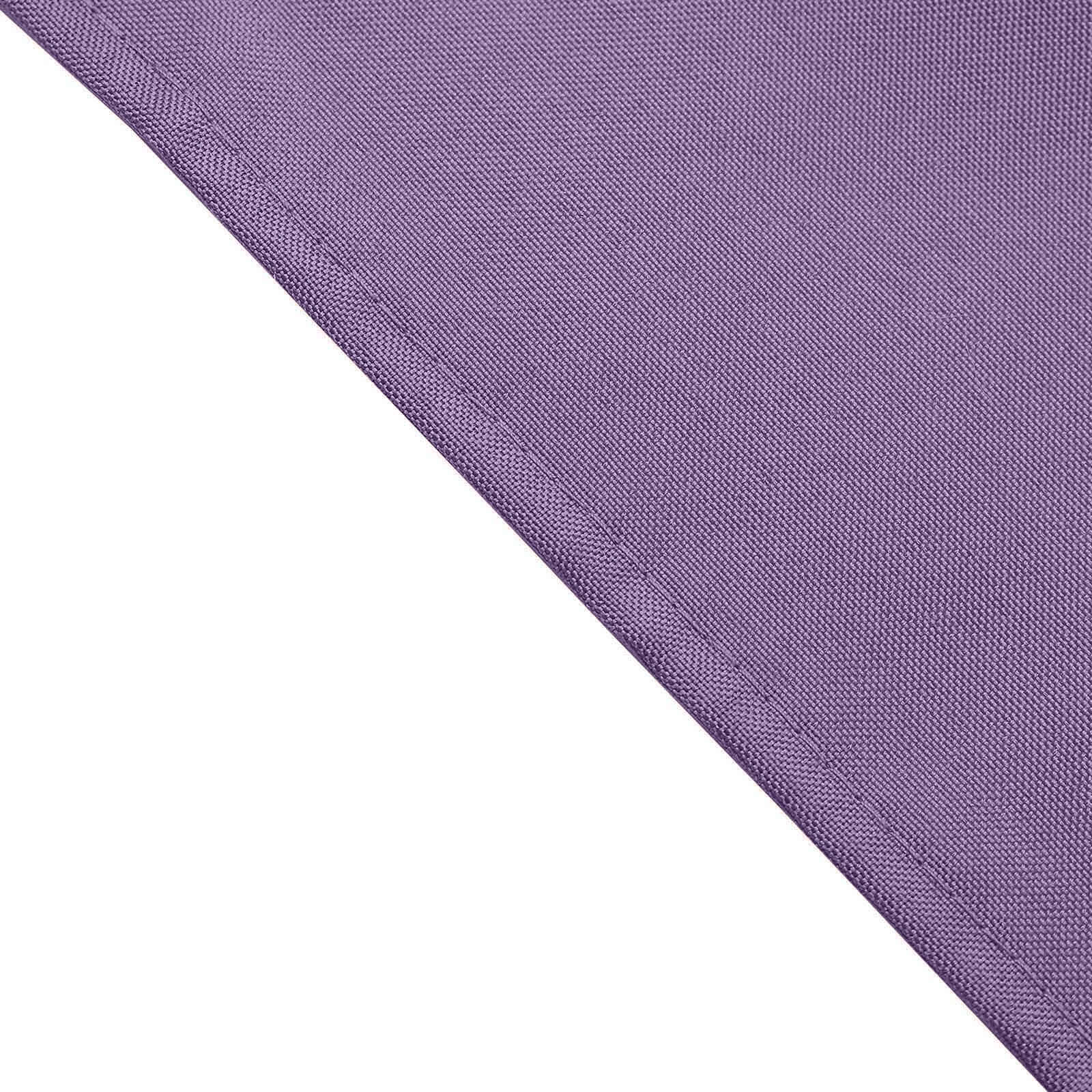 5 Pack Polyester 17"x17" Napkins Violet Amethyst - Durable & Wrinkle Resistant Dinner Napkins