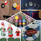 12 Pack 10" White StyroFoam Disc, DIY Polystyrene Foam Craft Supplies