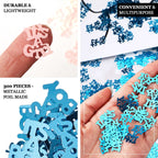 300 Pcs Metallic Foil Baby Shower Table Confetti, Pink Festive Party Sprinkles Cute Design