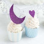 10 Pack Purple Self-Adhesive Glitter DIY Craft Foam Sheets - 12"x10"