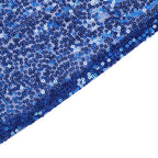 Sequin 90"x132" Rectangle Tablecloth Royal Blue - Seamless Sparkly Table Cover