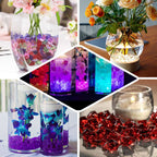 300 Pcs Acrylic Ice Bead Vase Fillers Large Clear - Stylish DIY Craft Crystals for Event Decor & Wedding Tables
