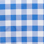 Polyester 54"x54" Square Tablecloth White/Blue - Checkered Buffalo Plaid Design for Casual Table Settings